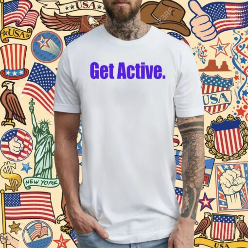 Dwayne Taylor Jr Wearing Get Active Shirt