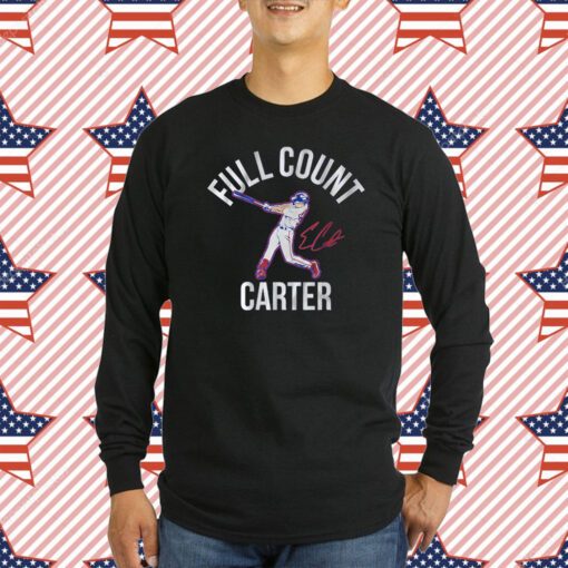 Official Evan Carter Full Count Carter Texas T-Shirt