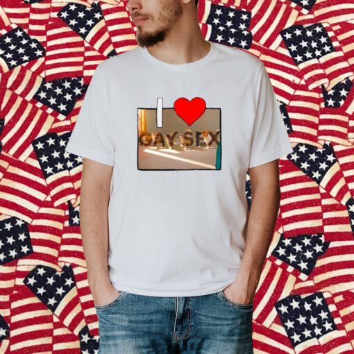 I Love Gay Sex Cat T-Shirt