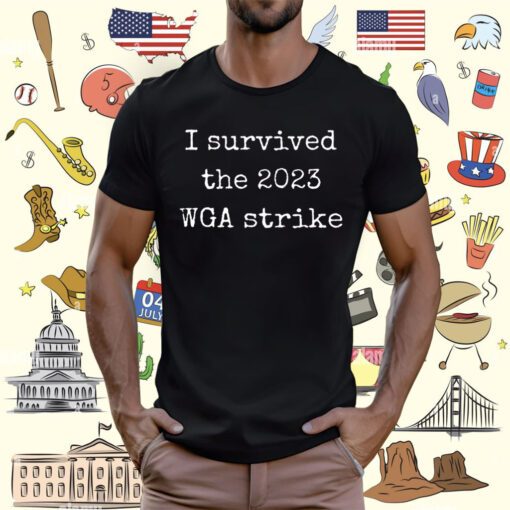 Official I Survived The 2023 Wga Strike TShirt