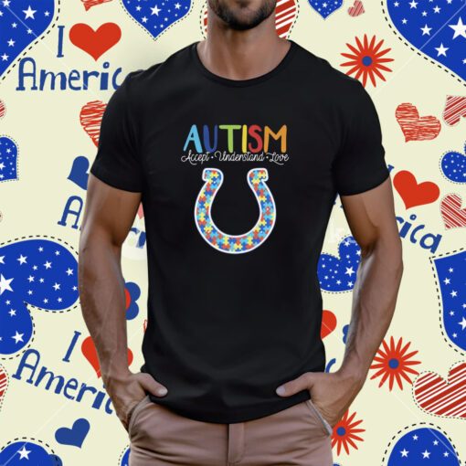 Indianapolis colts NFL autism awareness accept understand love T-Shirt