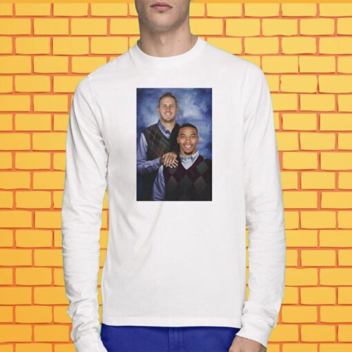 Jared Goff Amon Ra St. Brown Step Brothers Merch T-Shirt