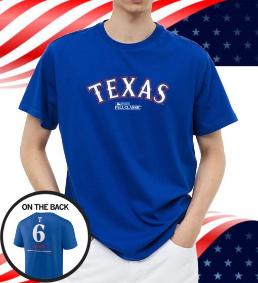 Josh Jung Texas Rangers 2023 American League Champions Shirt