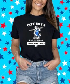 Lay Pipe City Boy’s Raw Piping Co 1-800 Lay Pipe Hoodville Shirt