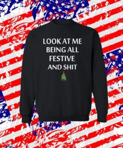Look At Me Being All Festive And Shit Humorous Xmas Sweater