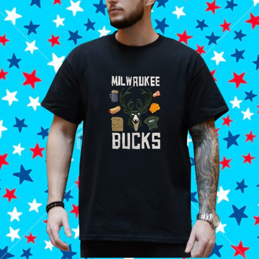 Milwaukee Bucks Nba X Market Claymation T-Shirt