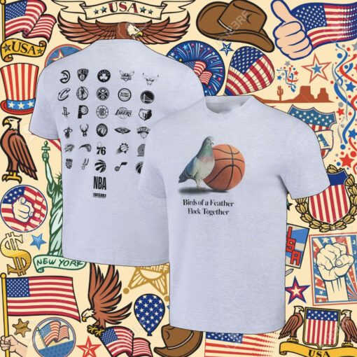 Official Nba X Staple All Teams Birds Of A Feather Flock Together T-Shirt