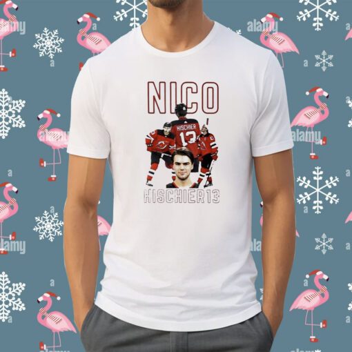 Nico Hischier 13 Jersey Devil Ice Hockey T-Shirt