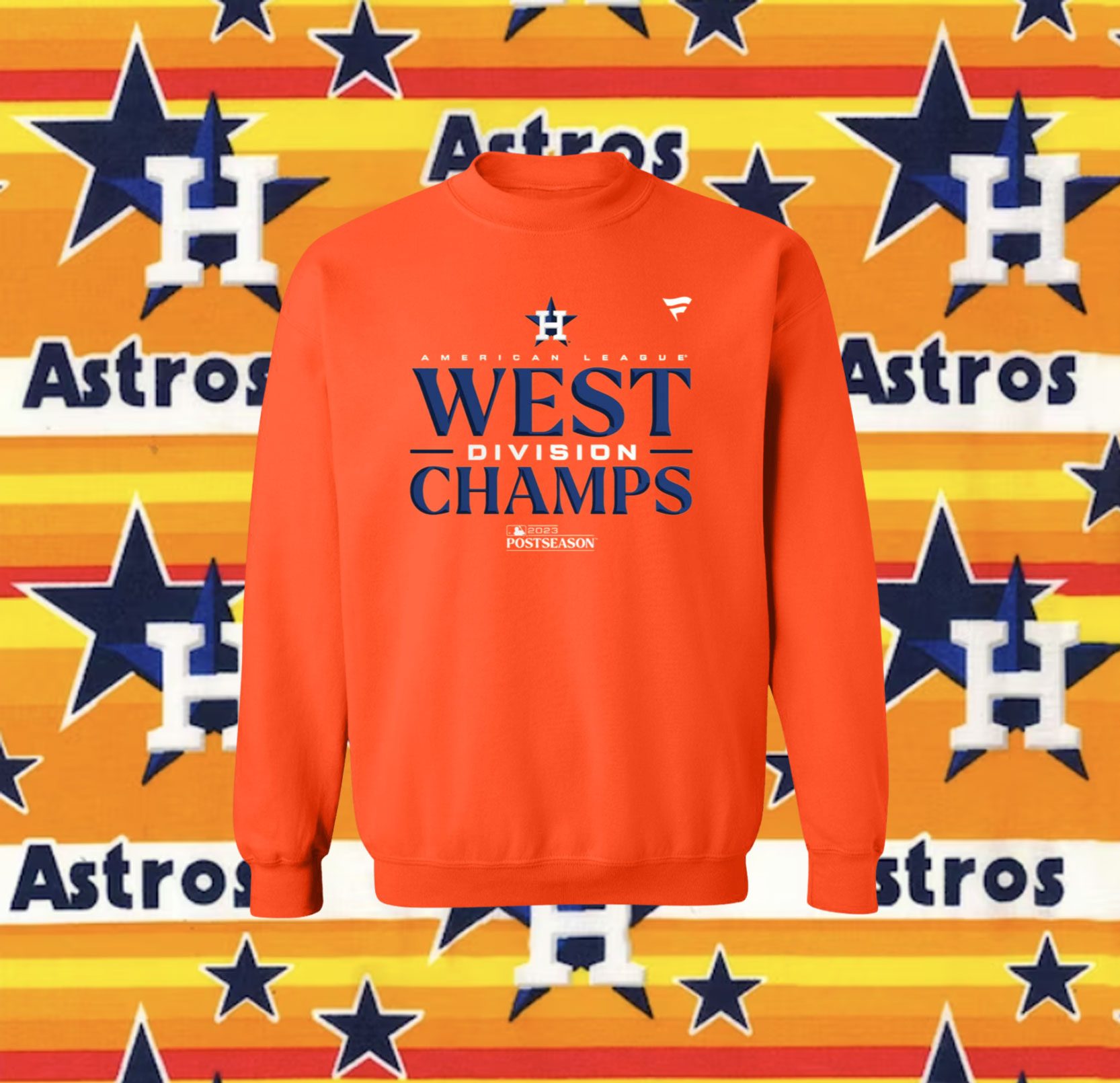 Official Houston Astros Al West Division Champions 2023 T-Shirt