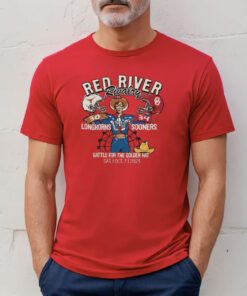 Oklahoma Sooners Vs Texas Longhorns 2023 Red River Rivalry Score T-Shirt