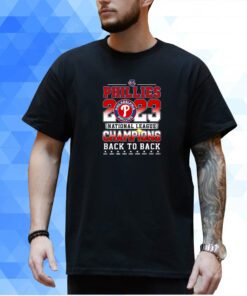 Philadelphia Phillies 2023 National League Champions Back To Back Shirt