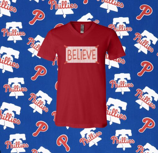 Philadelphia Phillies Believe V-neck Shirt