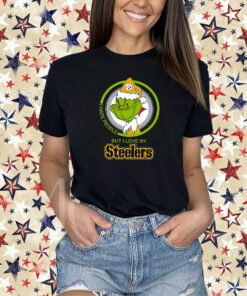 Pittsburgh Steelers I Hate People But I Love My Steeler Grinch T-Shirt