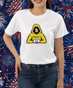 Ran Neuner Wearing Bitcoin Degen Man T-Shirt