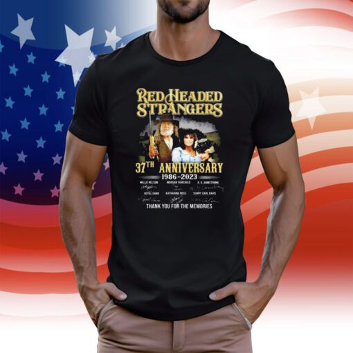 Red headed stranger 37th anniversary 1986 2023 thank you for the memories T-Shirt