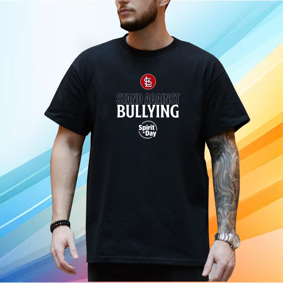 Original St. Louis Cardinals Spirit day stand against bullying shirt -  NemoMerch