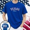 Texas Rangers 2023 American League Champions Custom Name Number Shirt