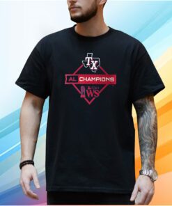 Texas Rangers 2023 American League Champions Diamond Icon Shirt