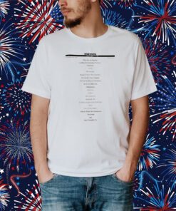 The 1975 Setlist Be My Cum T-Shirt
