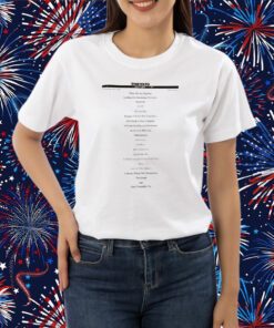 The 1975 Setlist Be My Cum T-Shirt