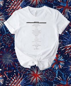The 1975 Setlist Be My Cum T-Shirt