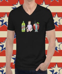 The Lana Mtn Dew Baby Apple Statue Of Liberty T-Shirt