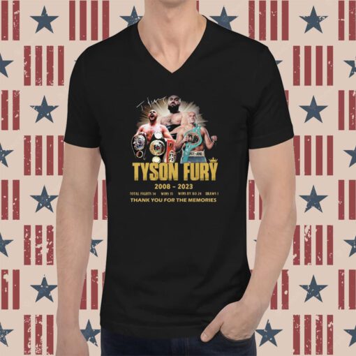 Tyson fury 2008 2023 thank you for the memories T-Shirt