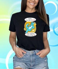 Yeah I'm Into Bdsm Big Dragons Smooching Me Crewneck Shirt