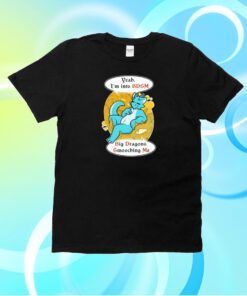 Yeah I'm Into Bdsm Big Dragons Smooching Me Crewneck Shirt