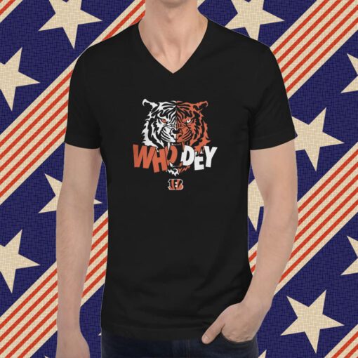 Cincinnati Bengals Black Who Dey Local Merch T-Shirt