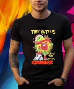 They Hate Us Because They Ain’t Us Kansas City Chief Grinch Santa Christmas 2023 T-Shirt