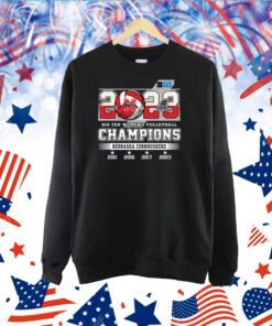 2023 Big Ten Women’s Volleyball Champions Nebraska Cornhuskers TShirt