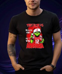 Santa Claus Grinch Alabama Crimson Tide They Hate Us Because They Ain’t Us Alabama T-Shirt