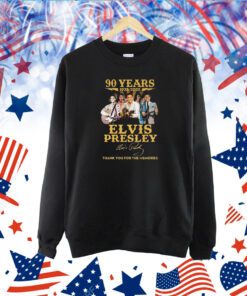 90 Years 1935 – 2025 Elvis Presley Thank You For The Memories T-Shirt