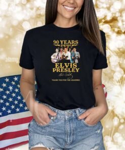 90 Years 1935 – 2025 Elvis Presley Thank You For The Memories T-Shirts