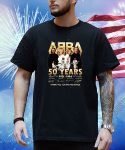 ABBA 50 Years 1974 – 2024 Thank You For The Memories T-Shirt