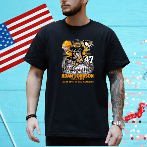 Adam Johnson 1994 2023 Pittsburgh Penguins Memories T-Shirt