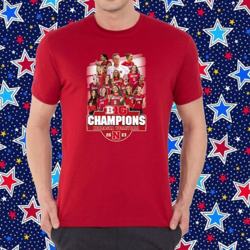 Big Champions Nebraska Volleyball 2023 T-Shirt