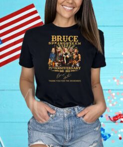 Bruce Springsteen 75th Anniversary 1949 – 2024 Thank You For The Memories Shirts