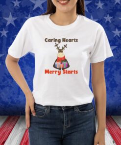 Caring Hearts Merry Starts Christmas Shirt