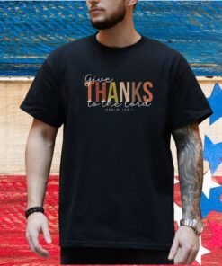 Casual Give Thanks To The Lord Printed T-Shirt