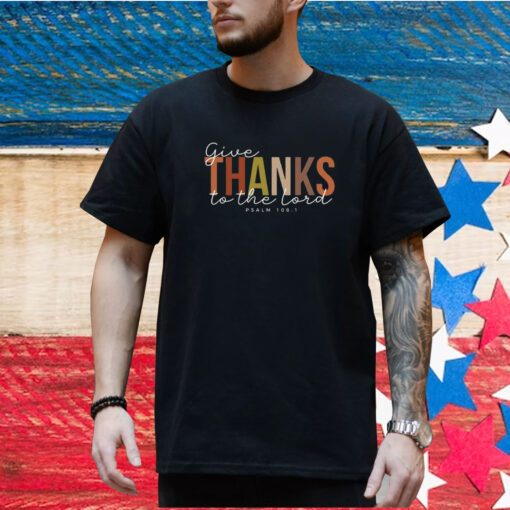 Casual Give Thanks To The Lord Printed T-Shirt