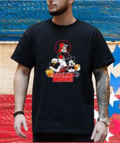 Cleveland Browns Mickey Mouse Donald Duck Goofy Football Nfl Shirt