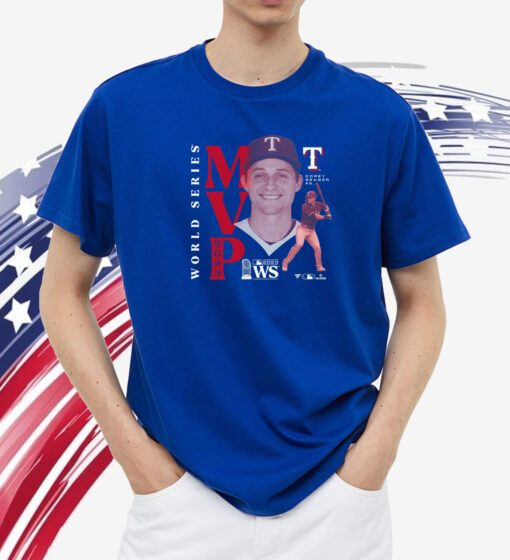 Corey Seager Texas Rangers 2023 World Series Champions Mvp T-Shirt