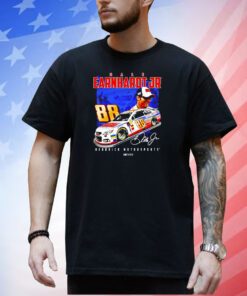 Dale Earnhardt Jr 88 National Guard Hms Graphic Car Signature Tee Shirt