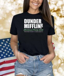 Dunder Mifflin Inc Christmas Party 2005 Presented By The Party Planning Committee Shirts