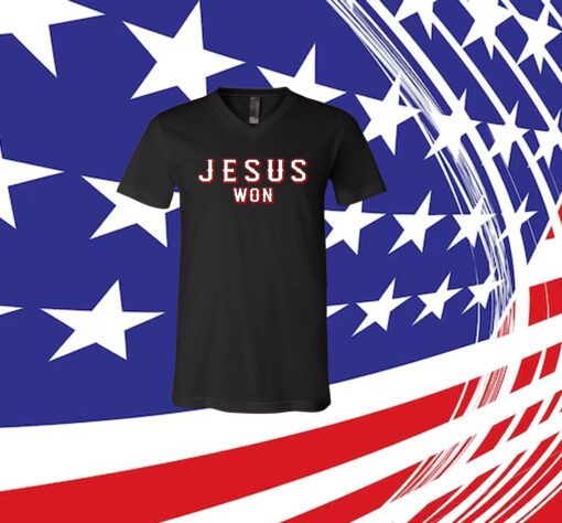 Evan Carter Jesus Won V-Neck Shirt