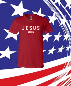 Evan Carter Jesus Won V-Neck Shirts