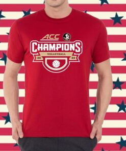 Florida State Seminoles 2023 Acc Women’s Volleyball Regular Season Champions Locker Room T-Shirt