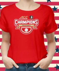 Florida State Seminoles 2023 Acc Women’s Volleyball Regular Season Champions Locker Room Shirt